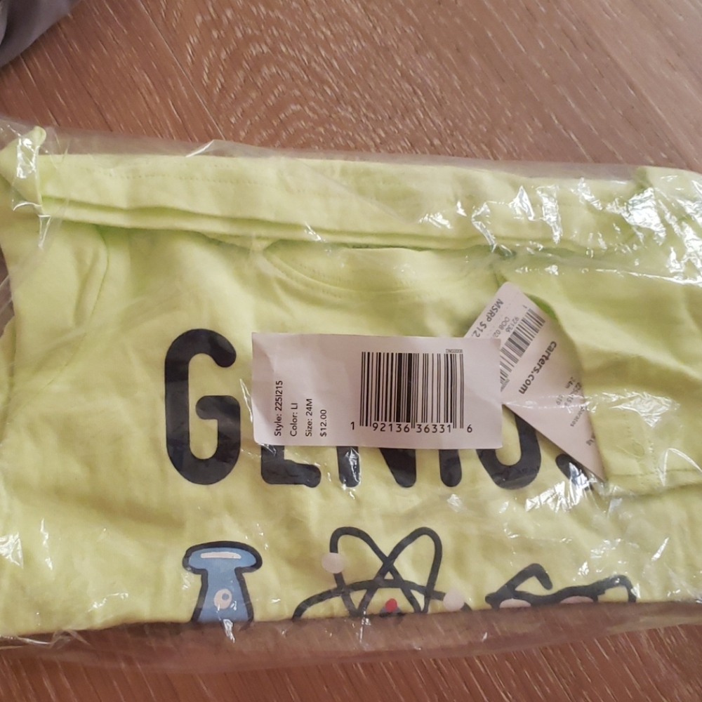 Genius like dad 24m short sleeve shirt